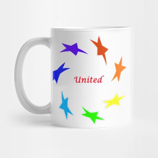 United in Rainbow Colours Mug